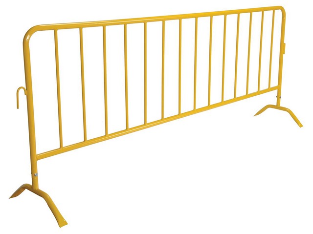 Picture of Vestil PRAIL-102-Y Yellow Barrier with Curved Feet