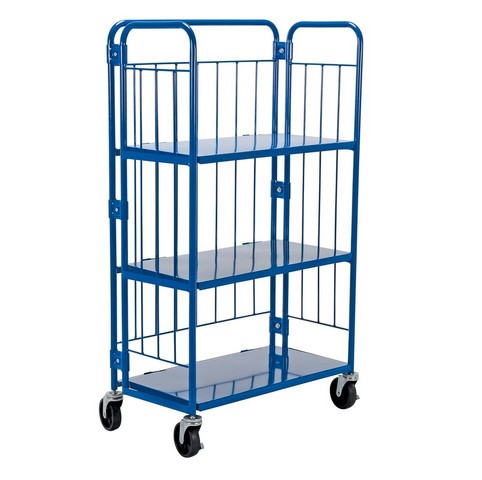 Picture of Vestil ROL-1834-3 Blue Nestable Roller Container- 34 x 59 in.