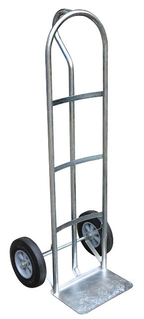 Steel P-Handle Truck Hard Rubber - 500 lbs