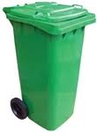 TH-32-GRN Green Poly Trash Can, 32 gal