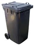 Picture of Vestil TH-64-GY Grey Poly Trash Can- 64 gal