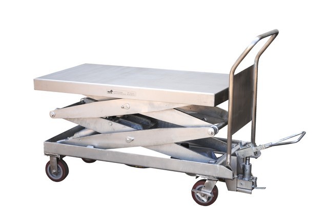 Picture of Vestil CART-1500-D-TS-PSS Partially Ss Elevating Cart- 24 x 47 in..5 in. - 1500 lbs