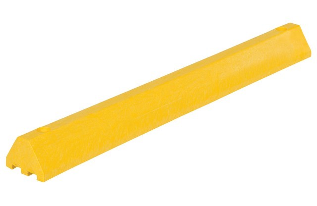 48 in. Car Stop Recycled Plastic, Yellow