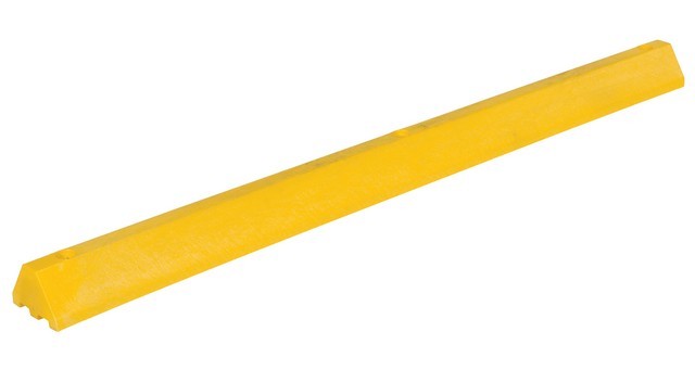 Car Stop Recycled Plastic - Yellow - 4 x 6 x 72 in.