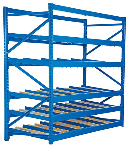 Picture of Vestil FLOW-3-5 36 in. Level 5 Carton Rack with Gravity Roll