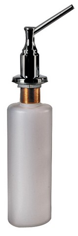 OakBrook Chrome White Plastic Lotion/Soap Dispenser