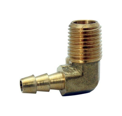 4504650 0.31 in. Hose Barb Elbow in Yellow Brass - pack of 5