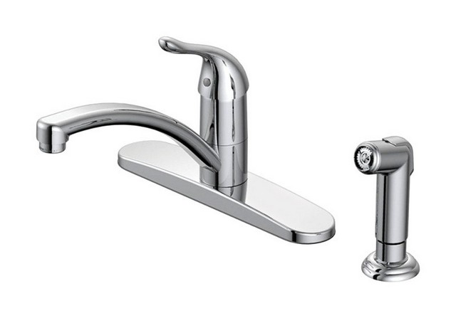 FS6A0087CP-ACA1 Pacifica Series Chrome Single Handle Kitchen Faucet Matching Side Spray -  ComfortCorrect, CO612419