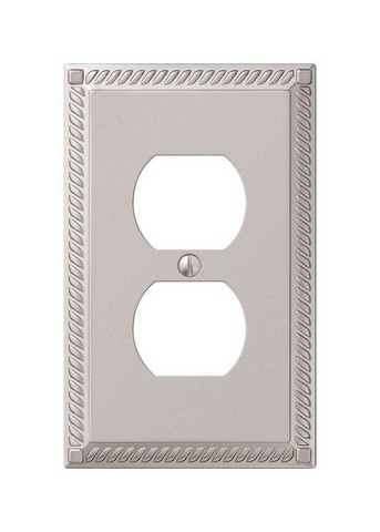 Picture of Amerelle 54DN 1 Duplex Satin Nickel Georgian Wall Plate