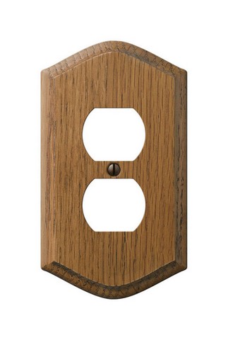 Picture of Amerelle 701D 1 Duplex Medium Oak Country Wood Wall Plate