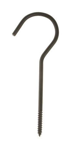 Products 86209 2 x 6 x 0.25 in. Dia.  Steel Black Ceiling Hook -  Panacea, 7325285