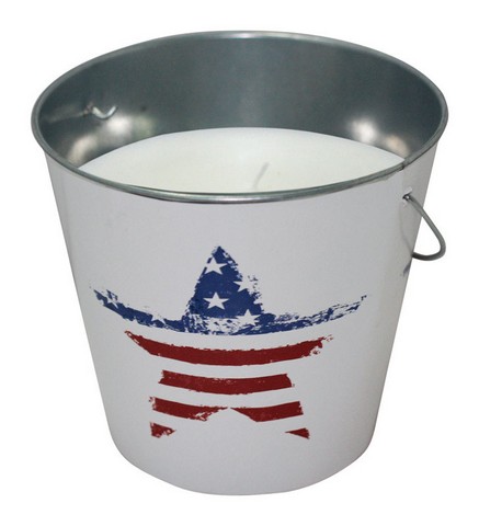 Picture of Patio Essentials 21092US 18 oz USA Flag Design Mosquito Repellent Bucket - pack of 6