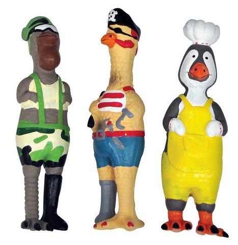 Picture of Diggers 52556 Squeaky Fowl Character Dog Toy