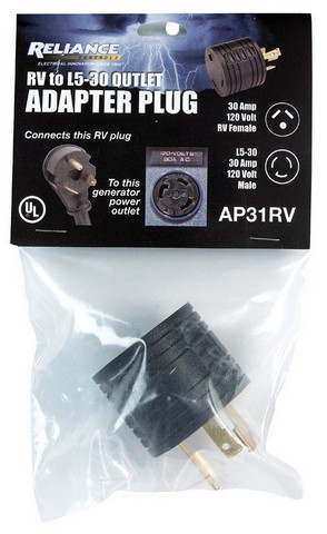 Picture of Reliance Controls AP31RV RV to L5-30 Outlet Adapter Plug