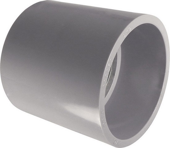 6141627C PVC Standard Coupling Schedule 40 - Gray