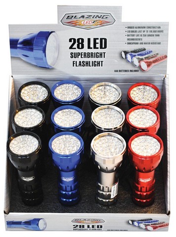 Picture of Blazing Ledz 302499 Super Bright LED Flashlight - pack of 12
