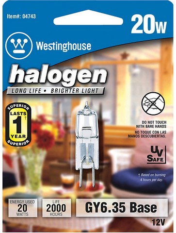 Picture of Westinghouse 04743 20 Watt Halogen Light Bulb