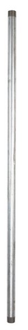 1'' x 48'' Carbon Steel Threaded Galvanized Pipe