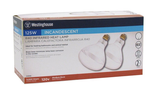 Picture of Westinghouse 03956 125 Watt R40 Infrared Heat Lamp Floodlight Bulb  
