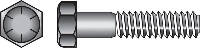 220015 0.25 x 1 in. Zinc Dichromate Grade 8 Hex Cap Screw
