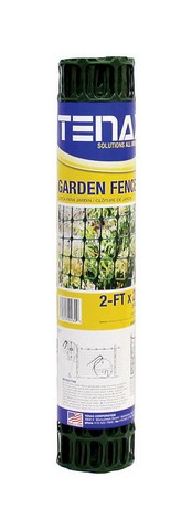 Fence 2 ft. H X 25 ft. L Polyethylene Garden Green Green