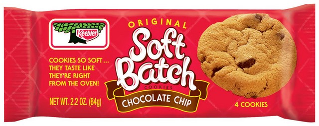 Picture of Keebler 19927 2 oz Soft Batch Chocolate Chip Cookies- 4 per Pack - pack of 12