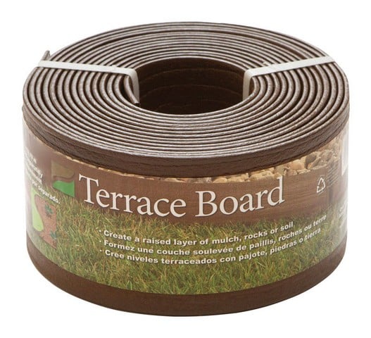 94440 Terrace 4 in. x 40 ft. Black Board Landscape Edging