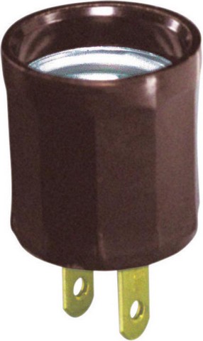 00061-000 15A 125 V Brown Socket Plug-In Outlet Adapter