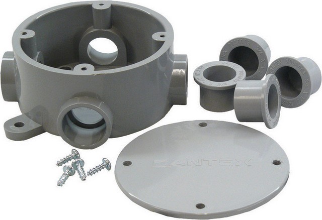 5133690U 0.5 & 0.75 in. Round Junction Box