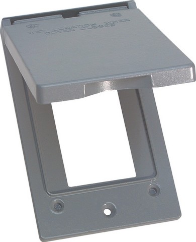 Picture of Sigma 14248 1 Gang Gray Weatherproof Vertical GFCI Cover
