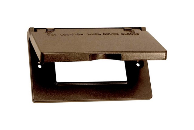 Picture of Sigma 14249BR Bronze 1 Gang Horizontal GFCI Cover