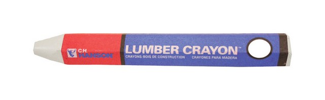 Picture of CH Hanson 10370 White Lumber Crayon - pack of 12