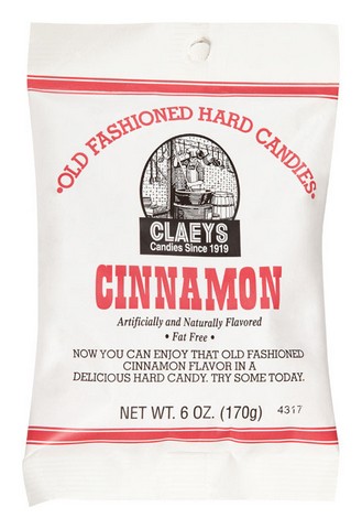 Picture of Claeys 676 6 oz Old Fashioned Hard Cinnamon Candy From Claeys