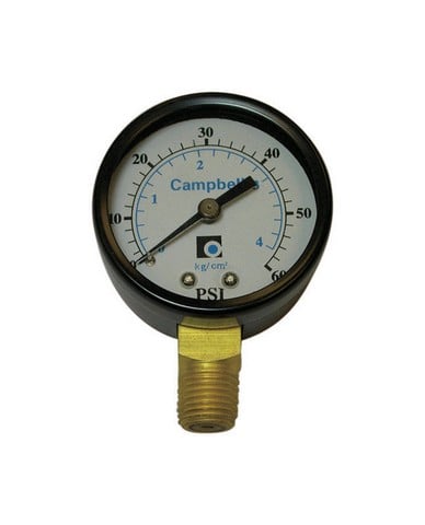 Picture of Campbell PG4-NL 2 in. 0-60 PSI 0.25 in. NPT Pressure Gauge