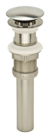 PF0717-BN DecoDrain Plastic Brushed Nickel Push Popup Drain