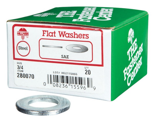 280070 0.75 in. SAE Flat Washer  20 per Box