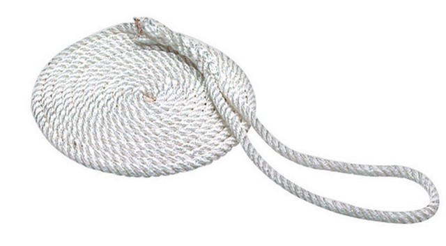 42561 0.5 in. x 20 ft. White Line Dock - White