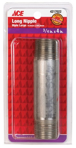 S8344NI006040CS 0.75 x 4 in. Stainless Nipple