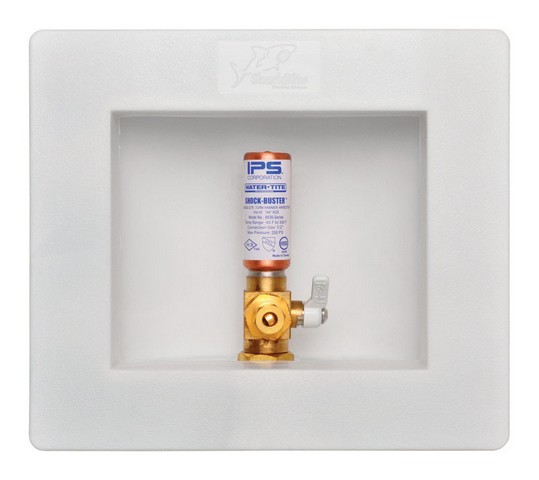 25033 0.5 in. Ice Maker Outlet Box with Water Hammer Arrestor