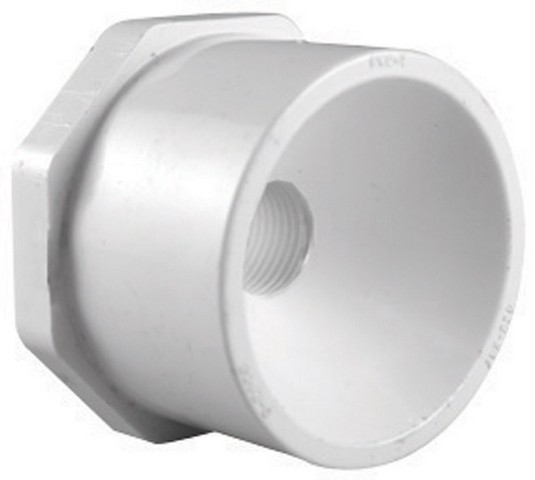 PVC 02107 1000 1.25 x 1 in. Reducing Bushing  White