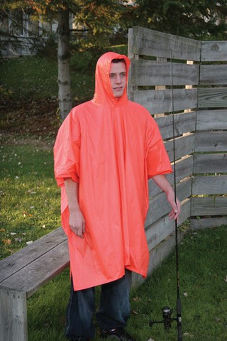 60120CM 50 x 80 in. Mens Vinyl Poncho  Orange