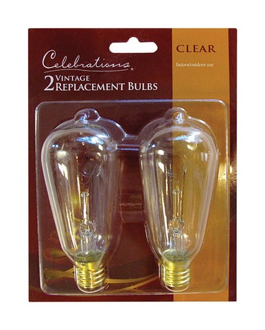 Picture of Celebrations 10006-71 Clear Edison Style Replacement Bulbs  