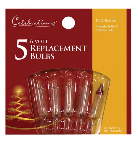 Celebrations 1155-2-71 Clear 6V Replacement Bulbs