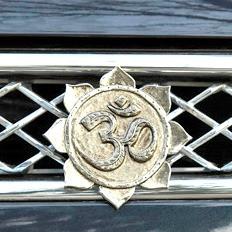Om Antique Nickel Ornament