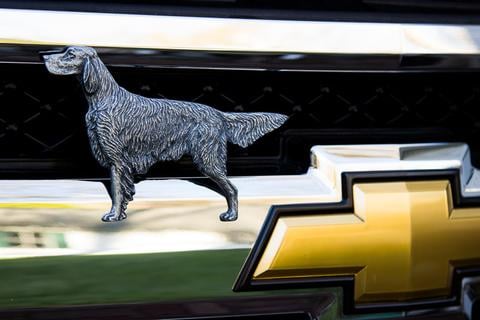 Irish Setter Antique Pewter Ornament, 4.25 x 6.5 in.