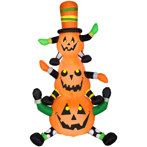 Picture of Gemmy 70764X 4 ft. Animated Whimsy Pumpkin Stack&#44; 29.92 x 48.03 x 90.16 in.