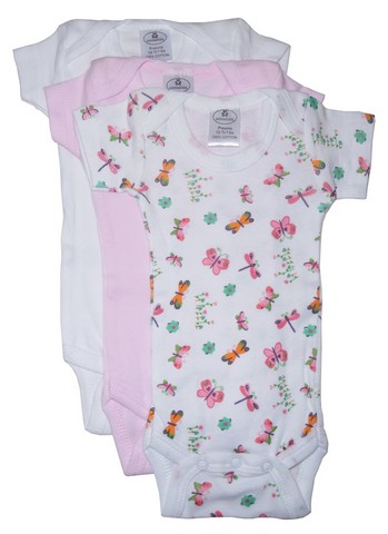 Picture of Bambini 005 L Girls Printed Short Sleeve- Variety Color- Large