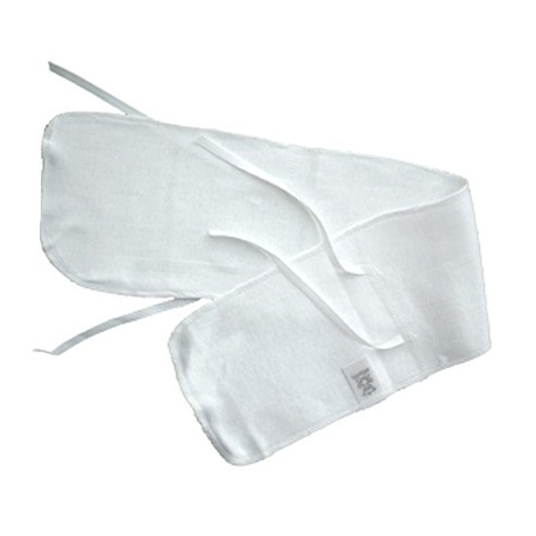 119 Rib Knit White Abdominal Binder- One Size