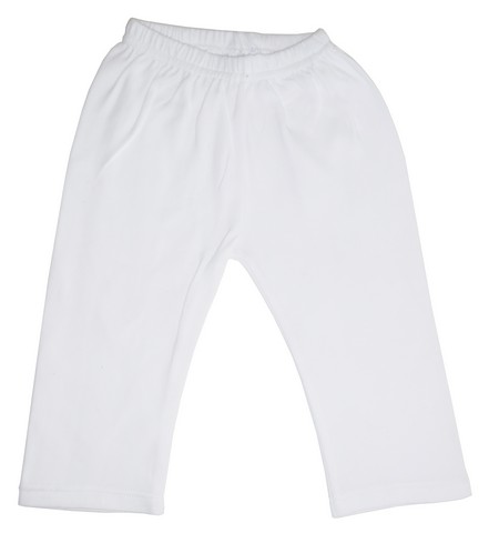 Picture of Bambini 418 M White Interlock Sweat Pants&#44; Medium