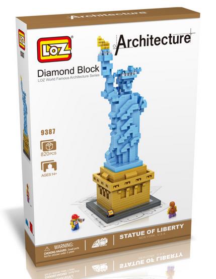 Picture of CIS 9387 Statue of Liberty Model- Micro Building Blocks Set